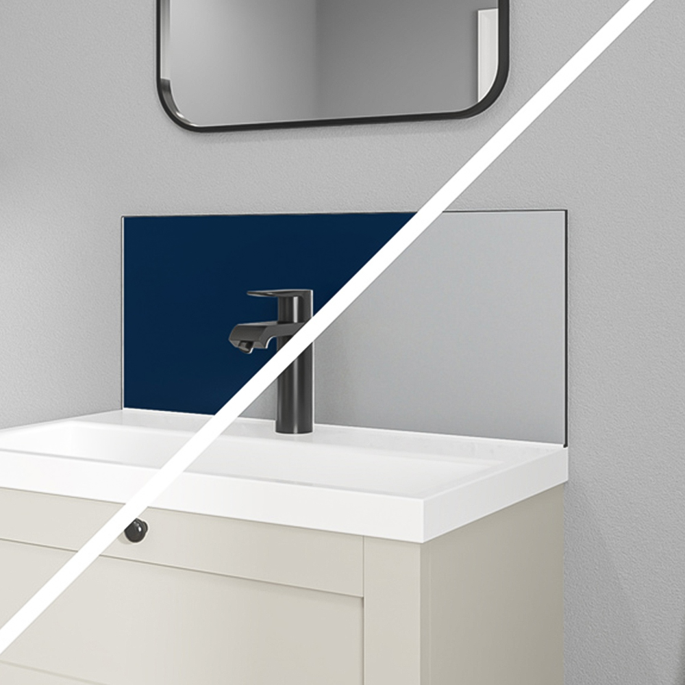 Wetwall Alloy Atlantic and Urban Grey Splashback 600 x 250mm Image 1