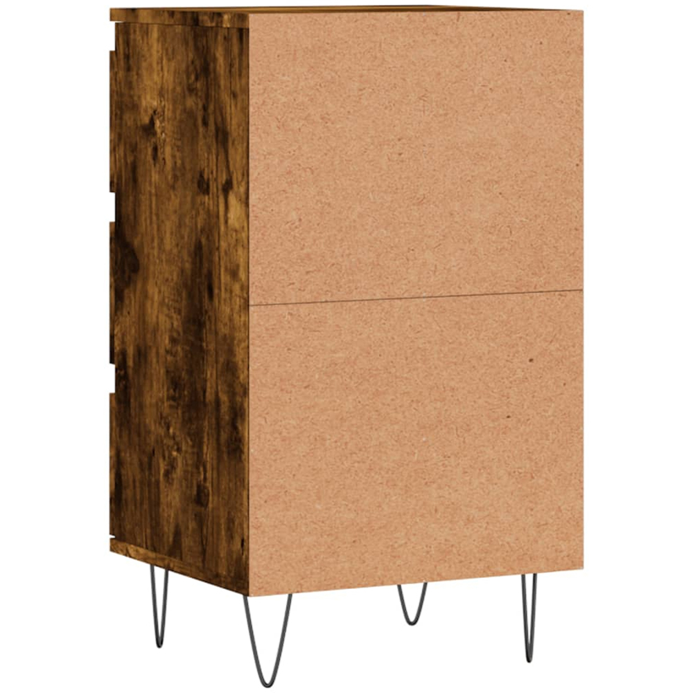 vidaXL 3 Drawer Smoked Oak Highboard Image 8