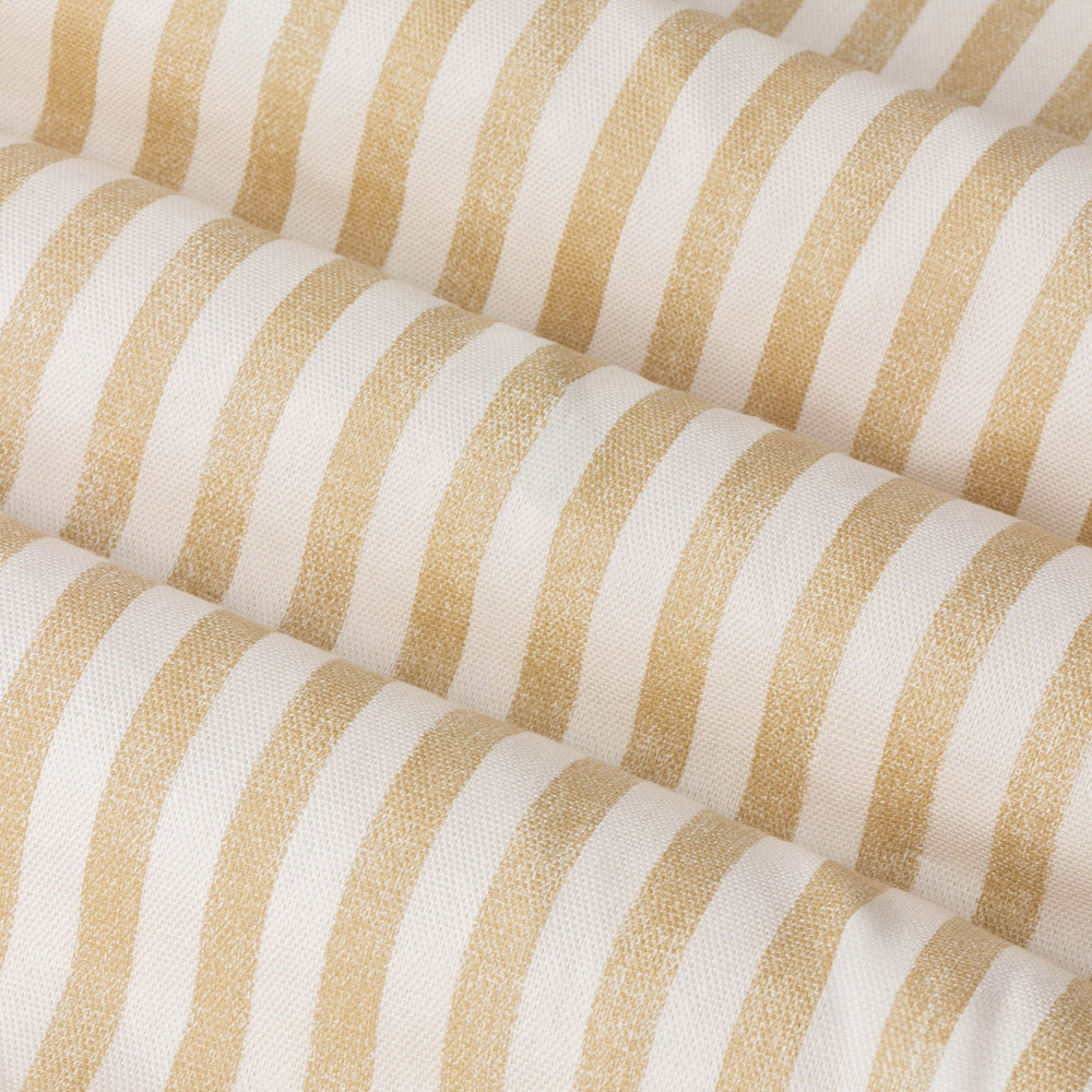 Yard Hebden Honey Yellow Striped Lined Pencil Pleat Curtains 168 x 137cm Image 5