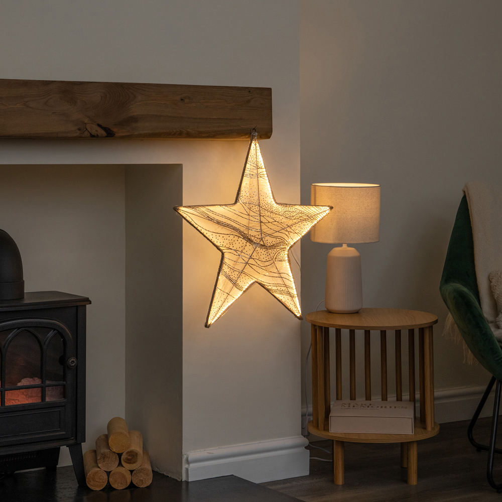 Samuel Alexander Aura 248 Warm White LED Light-Up Christmas Star 58cm Image 7