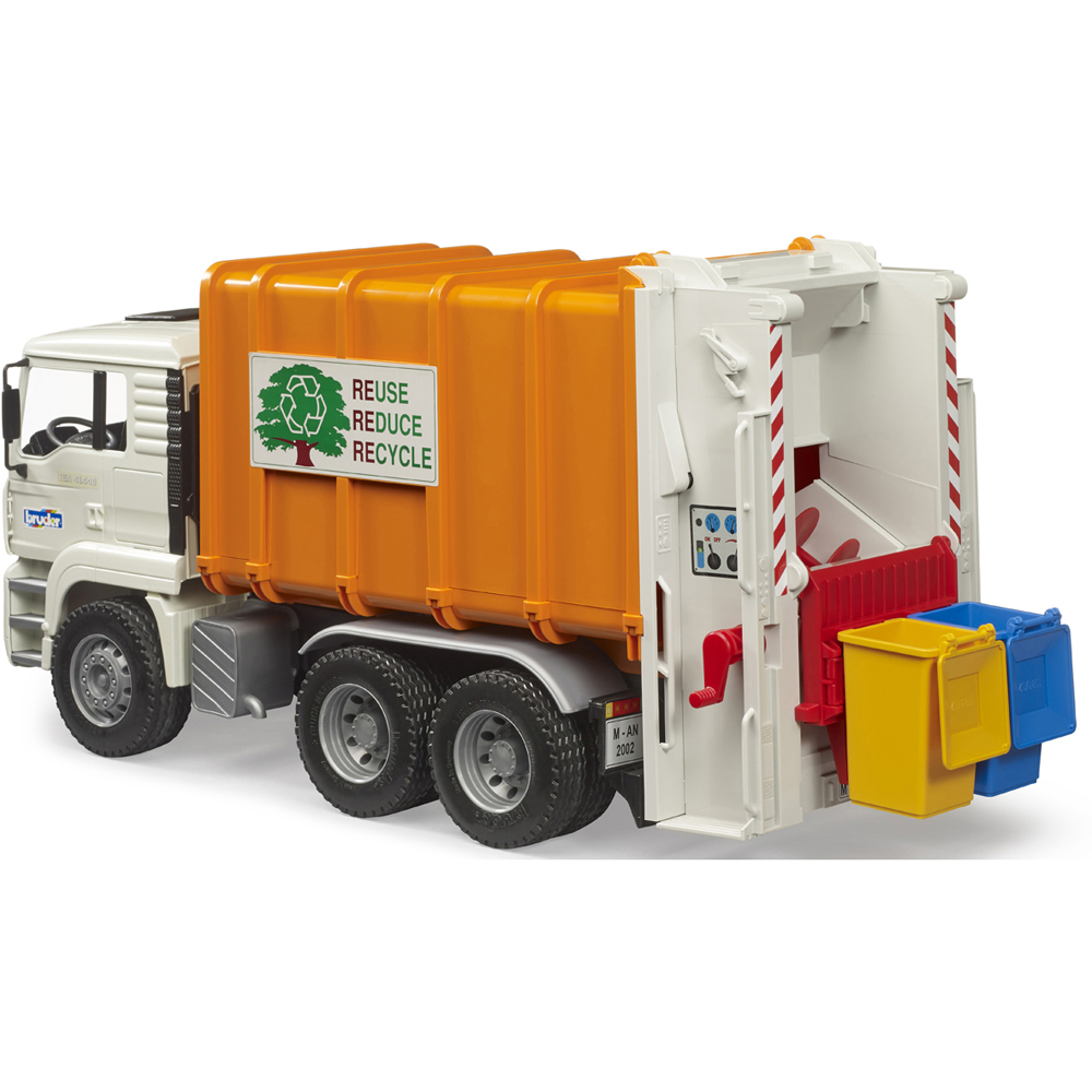 Bruder Kids MAN TGA Rear Loading Garbage Truck Playset Model Image 4