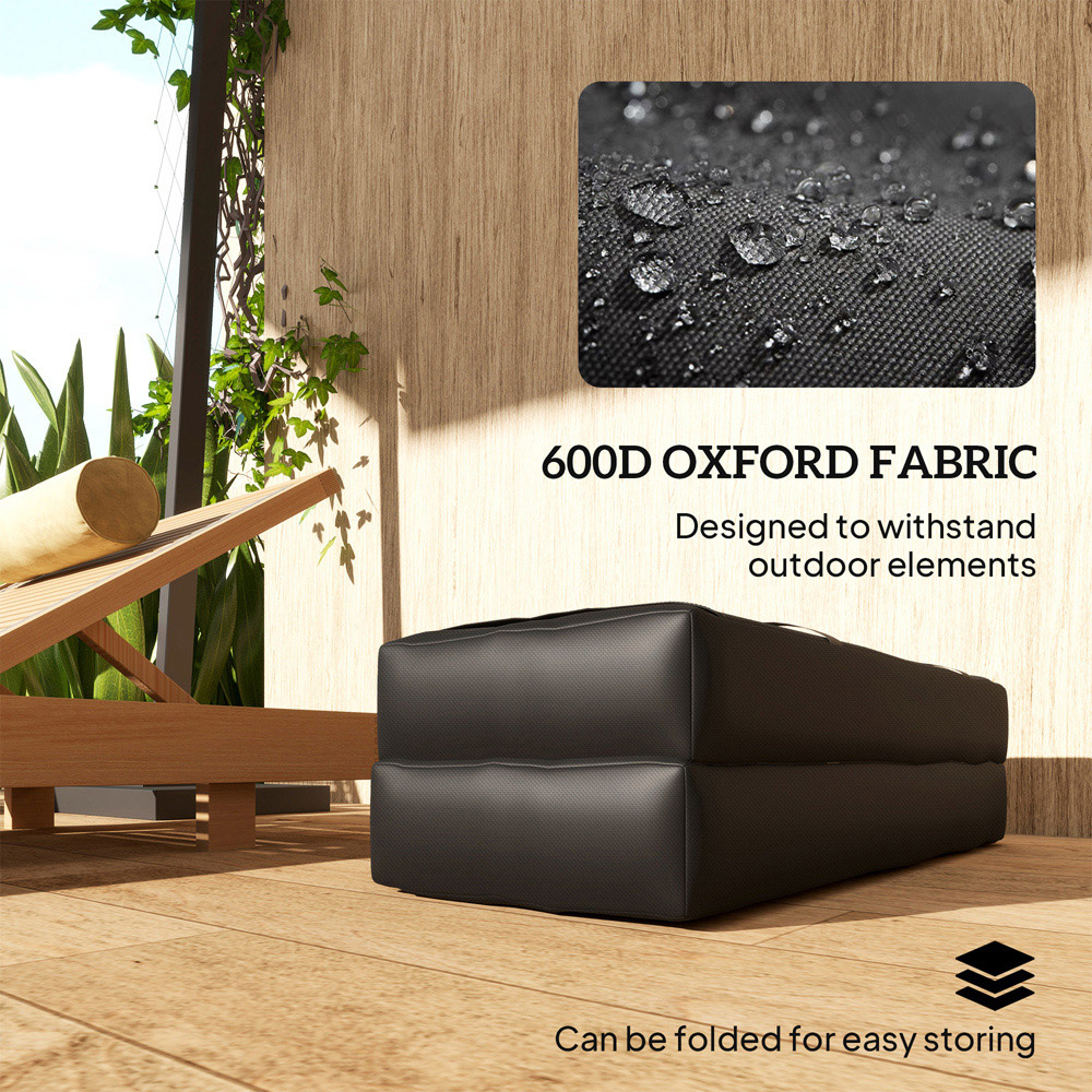 Outsunny Set of 4 Black Parasol Base Image 4