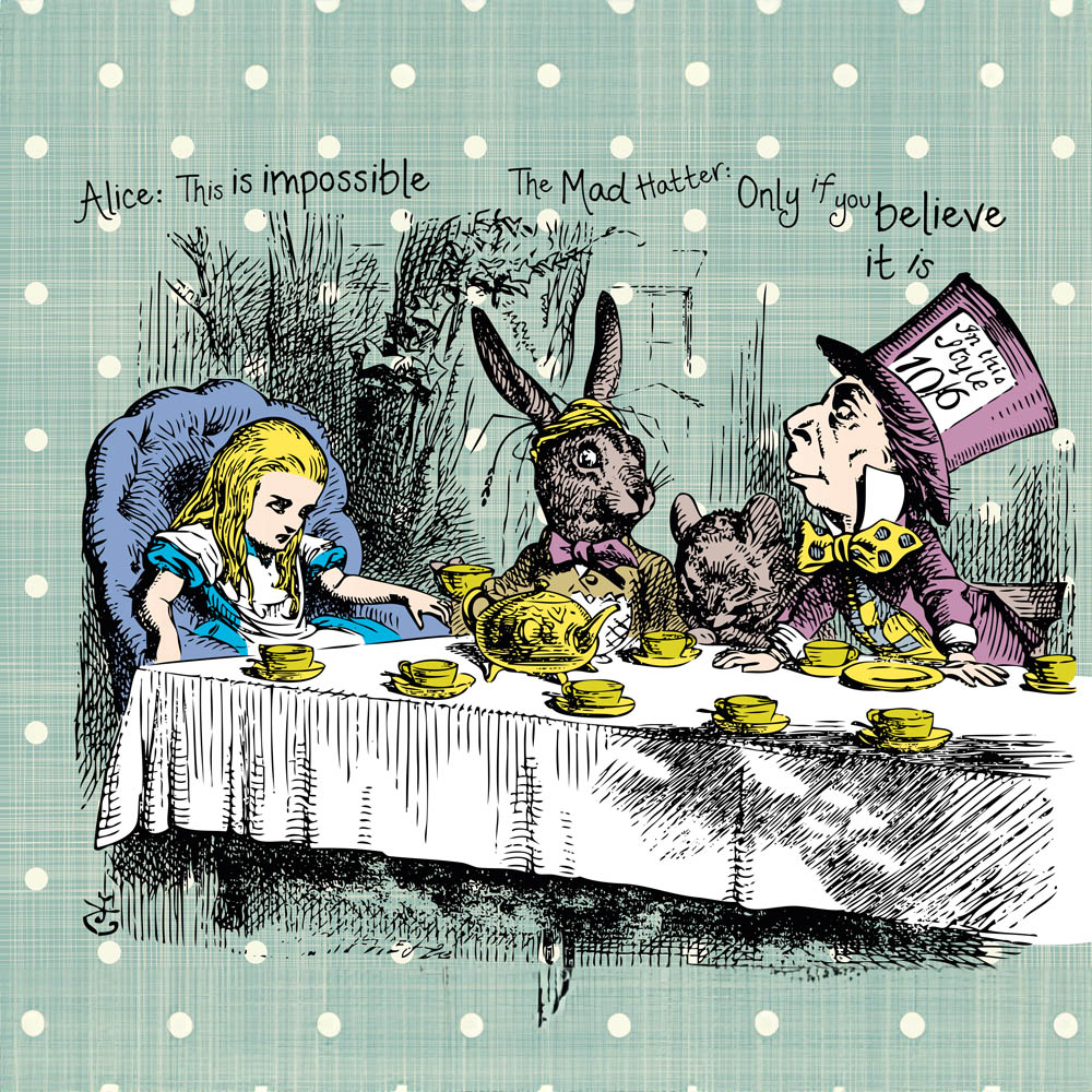 Origin Murals Tea Party Multicolour Wall Mural Image 2