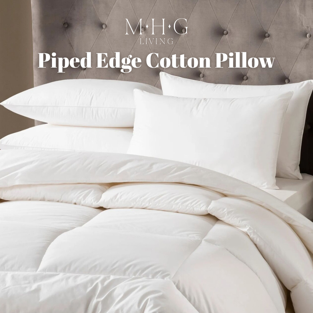 MHG Living Piped Edge Cotton Pillow Image 8