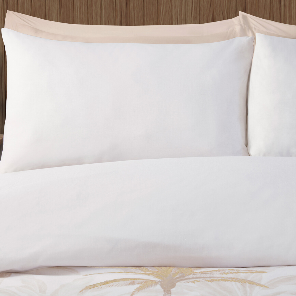 Palms Metallic Duvet Set Neutral Double Image 3