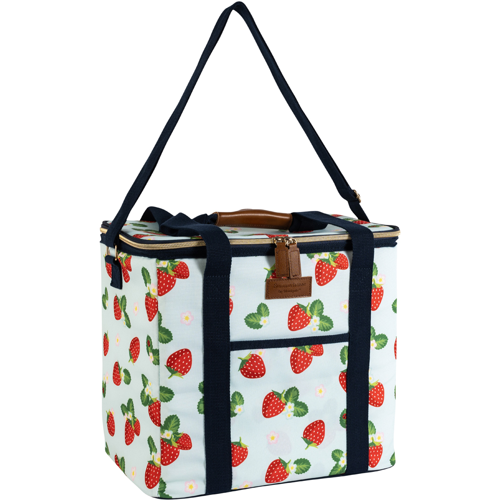 Navigate Strawberries & Cream Aqua Large Family Cool Bag 20L Image 3