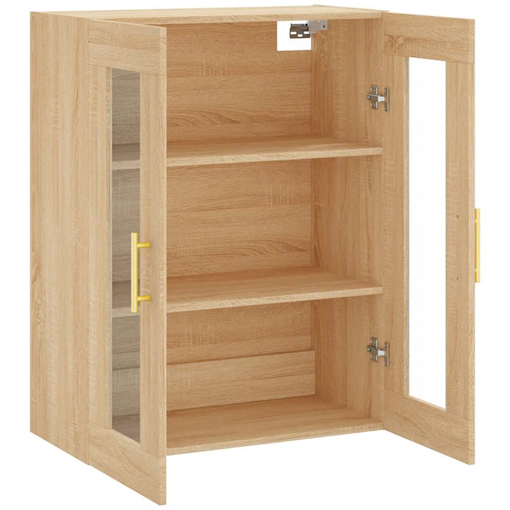 vidaXL 2 Door 3 Shelf Sonoma Oak Wall Mounted Cabinet Image 4