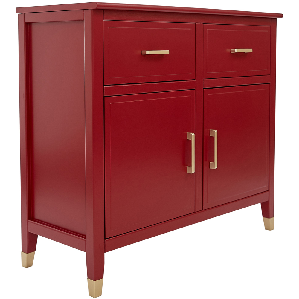 Palazzi 2 Doors 2 Drawers Red Sideboard Image 2