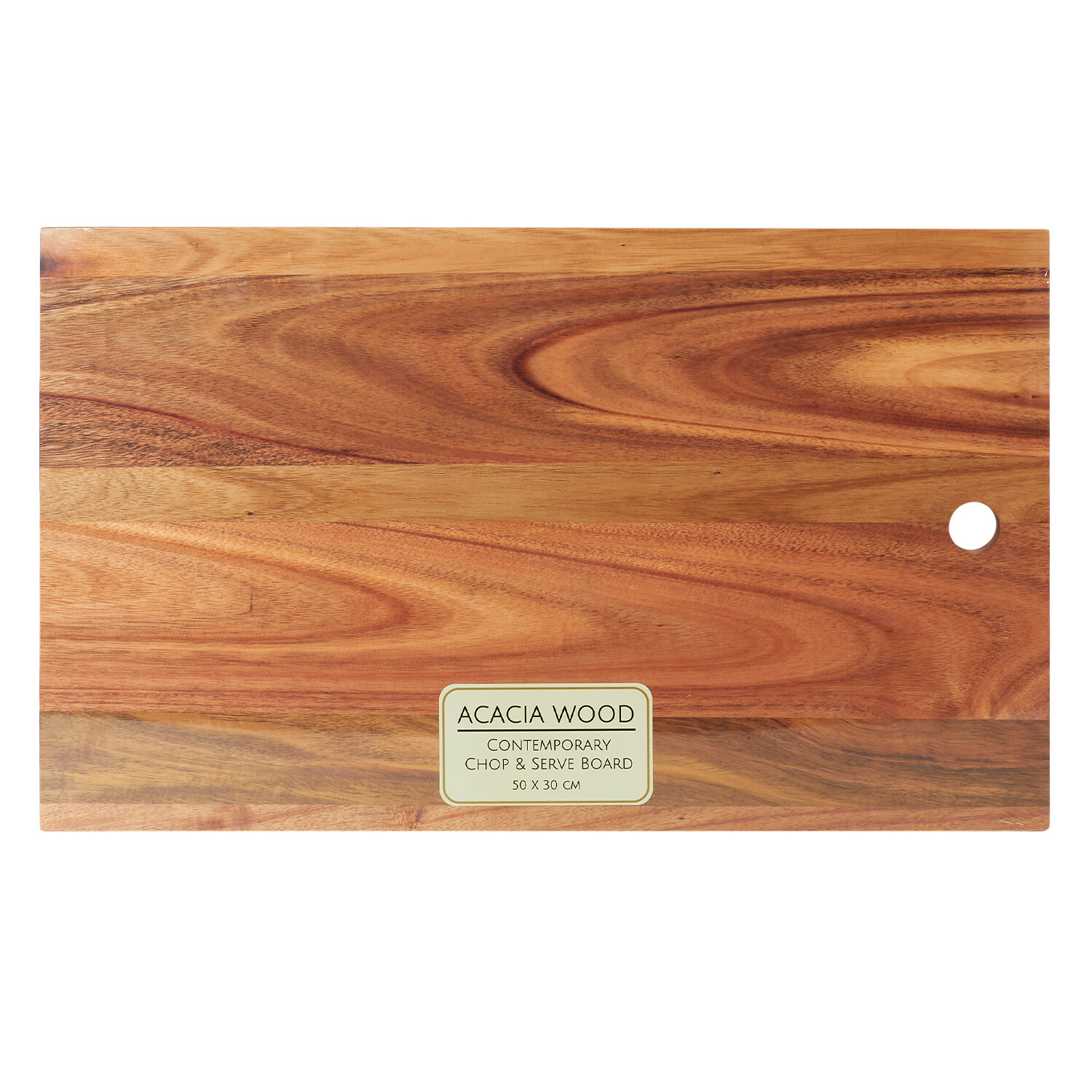 Acacia Contemporary Chop and Serve Board - Brown Image 1