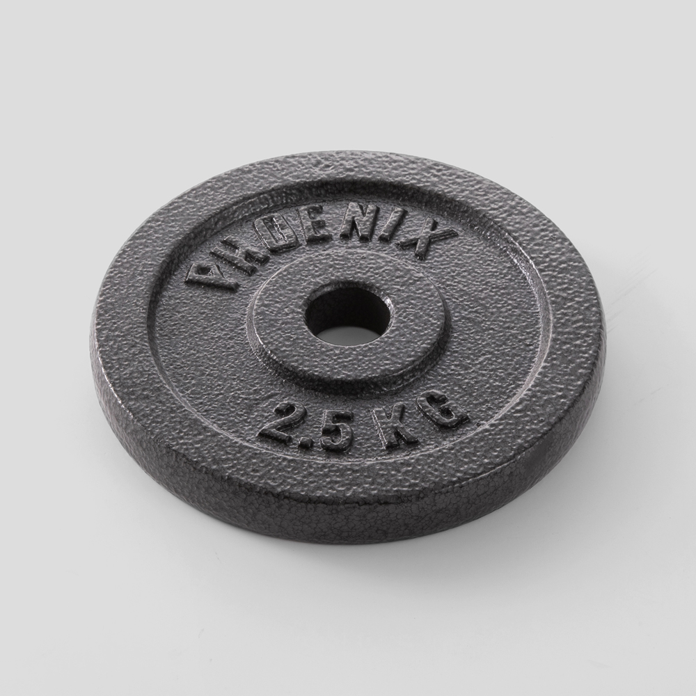 Phoenix Cast Iron Weight Plate 2.5kg 1 inch Hole Image 3