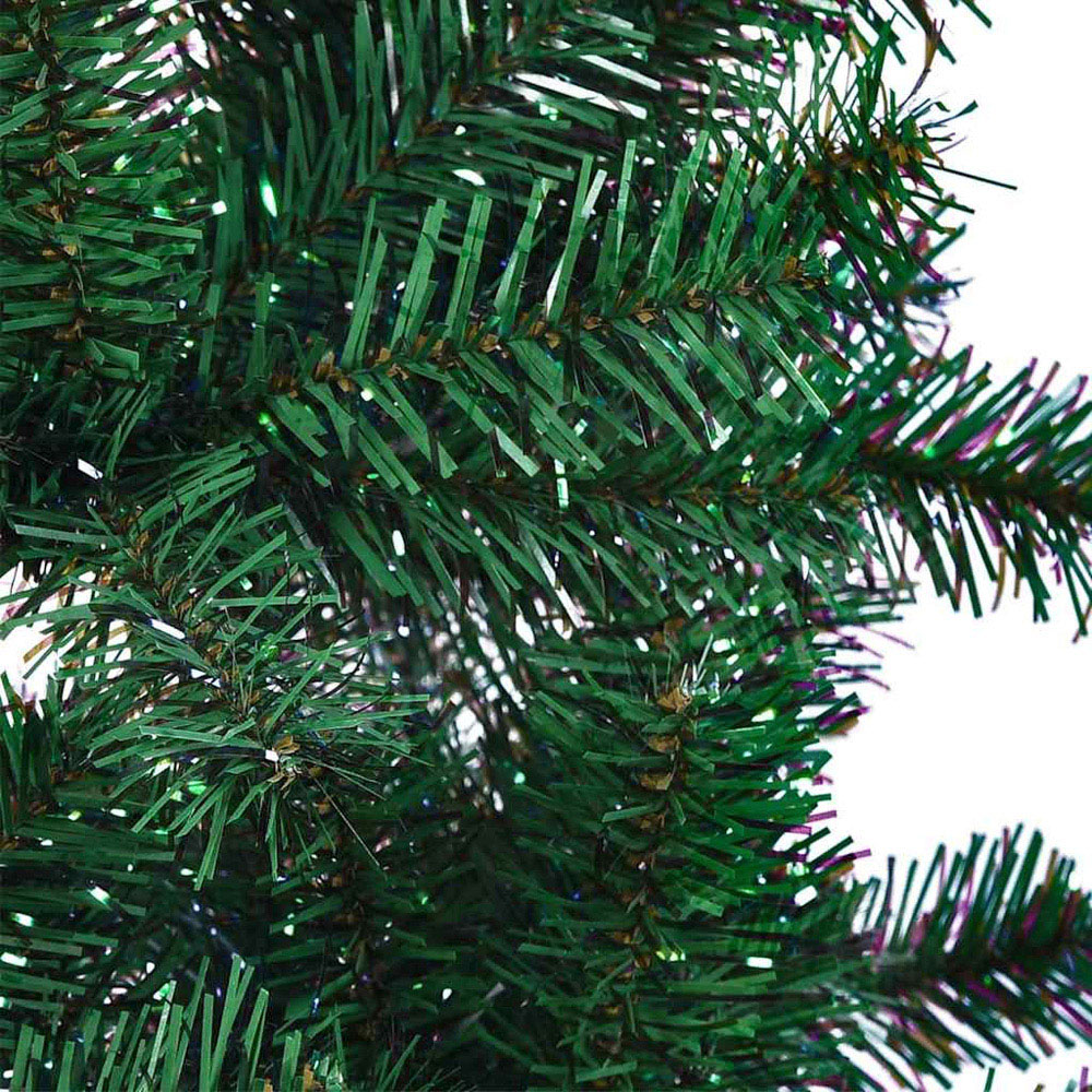 vidaXL Pre-Lit Blue Baubles Green Artificial Christmas Tree 5ft Image 7
