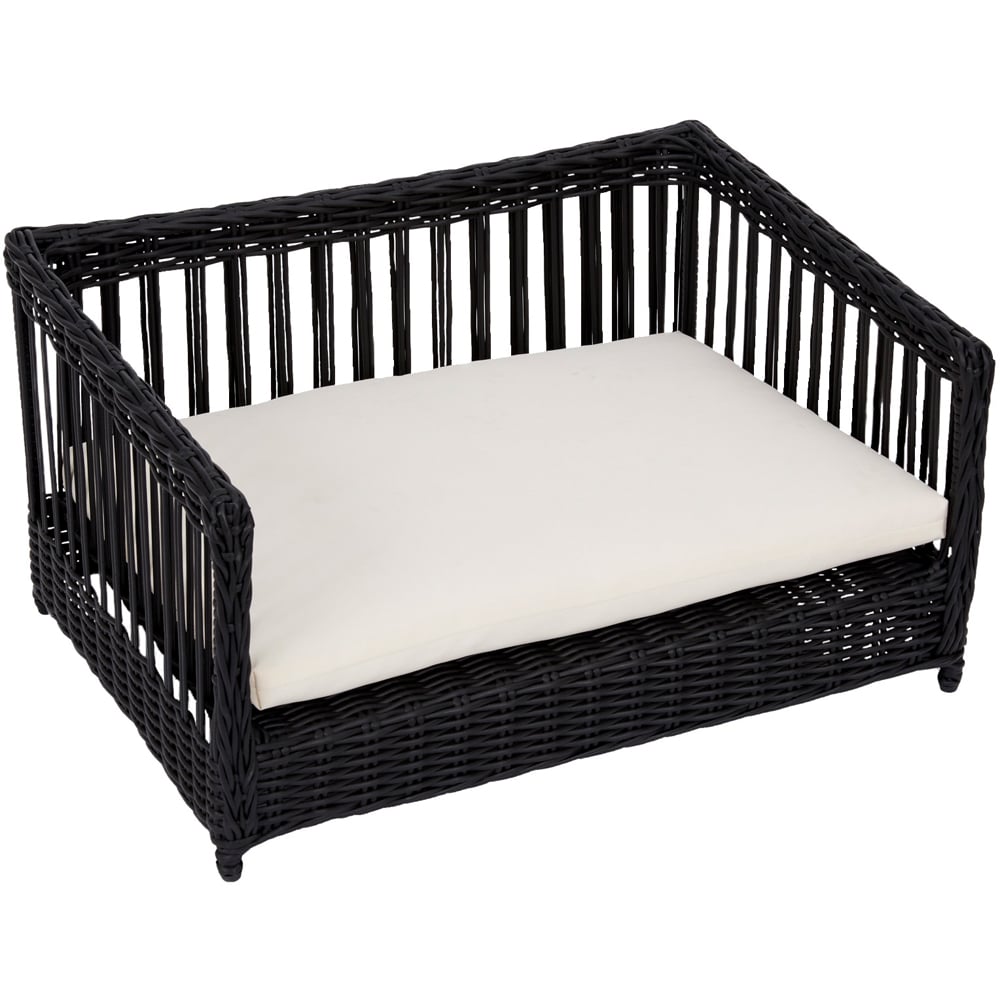 Teamson Pets Water Resistant Wicker Pet Rattan Bed Sofa Image 1