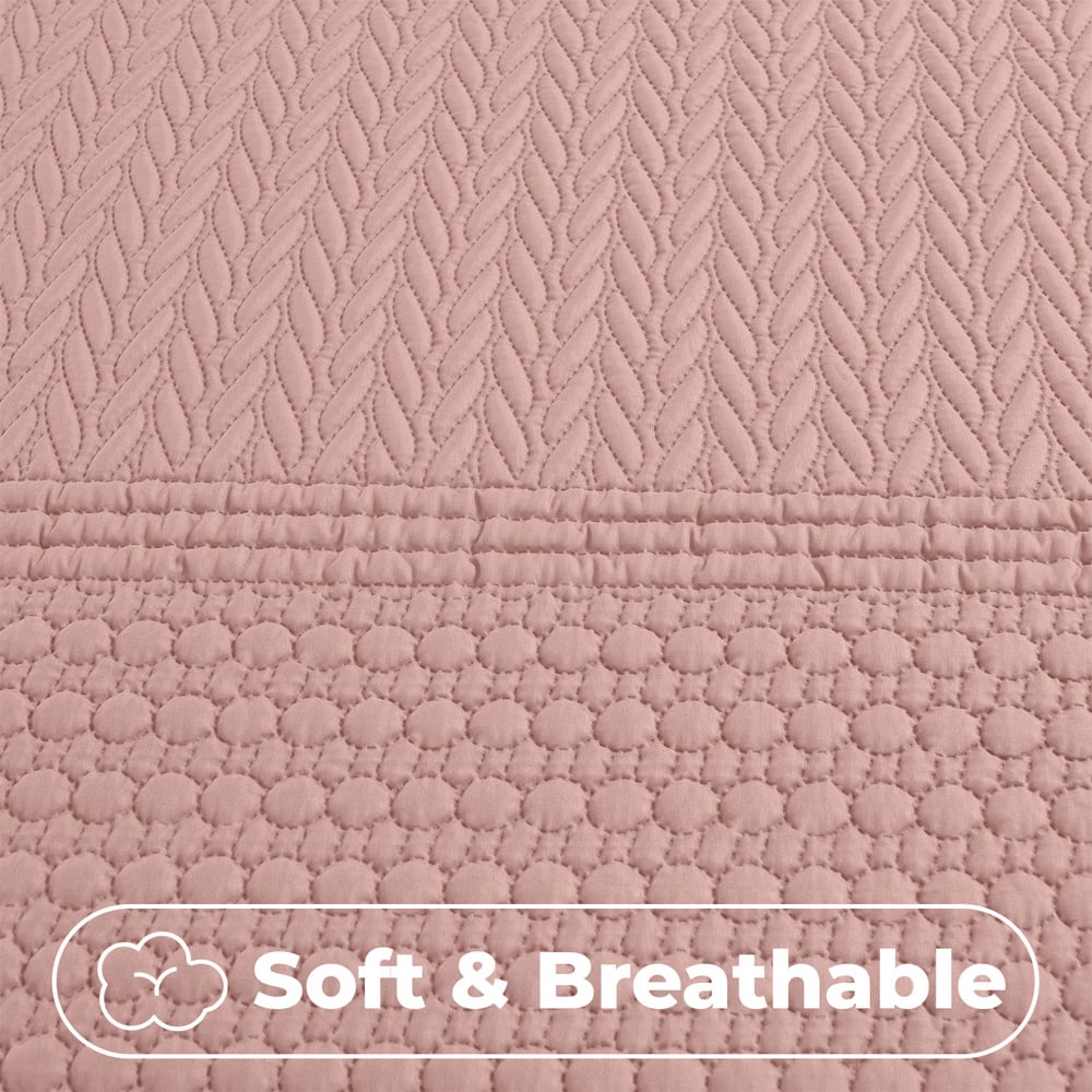 Velosso King Size Pink Paloma Duvet Set Image 3