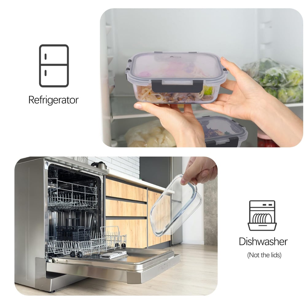 Alivio Food Storage Container with Lid 10 Pack Image 6