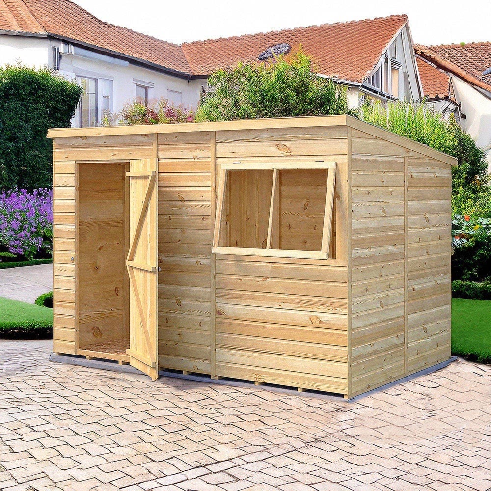 Shire GB 10 x 6ft Shiplap Pent Garden Shed Image 6