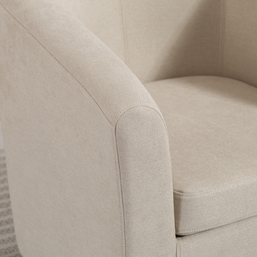 Artemis Home Beulah Beige Fabric Accent Chair Image 2
