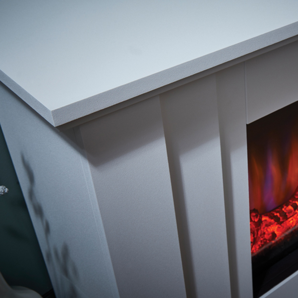 Suncrest Kesgrave White Textured Electric Suite Image 3