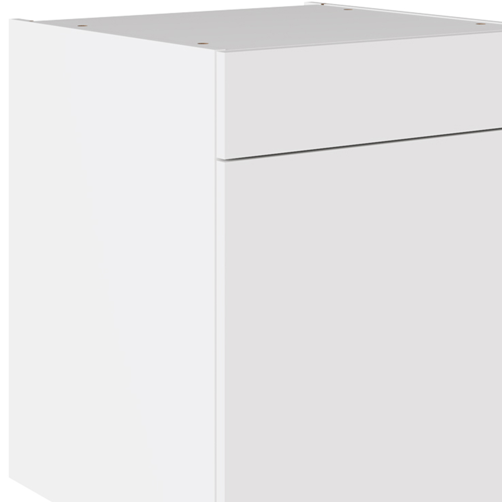 Kitchen Kit Slab Supermatt White Drawerline Base Cabinet 600mm Image 2