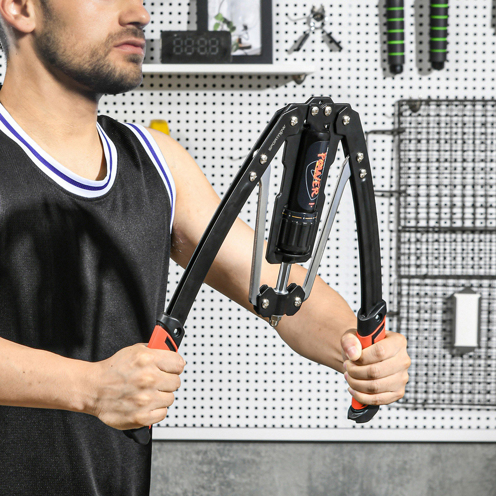 SPORTNOW Hydraulic Chest Expander with 10-200kg Resistance Image 2