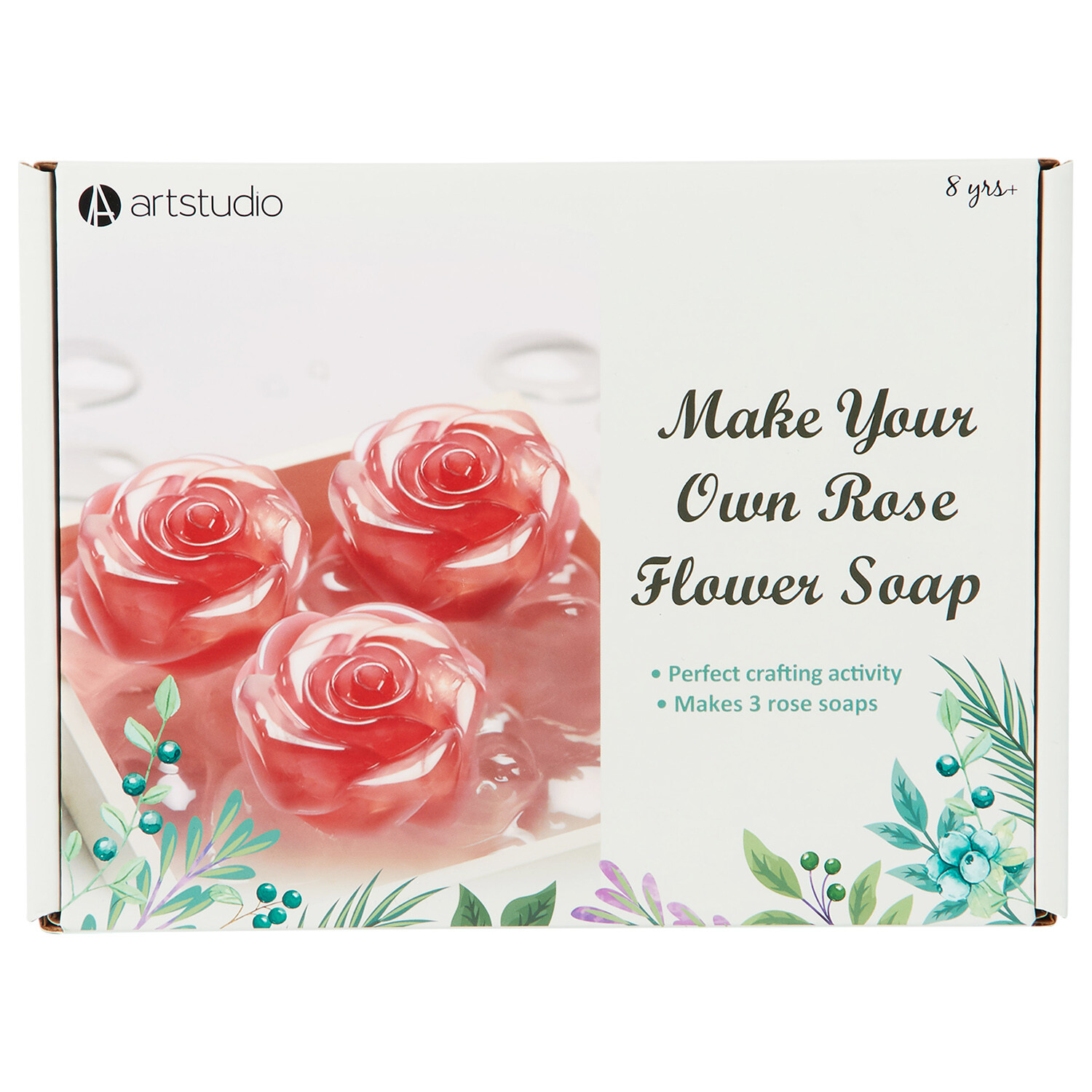 Make Your Own Rose Flower Soap Kit - Multicolour Image 1