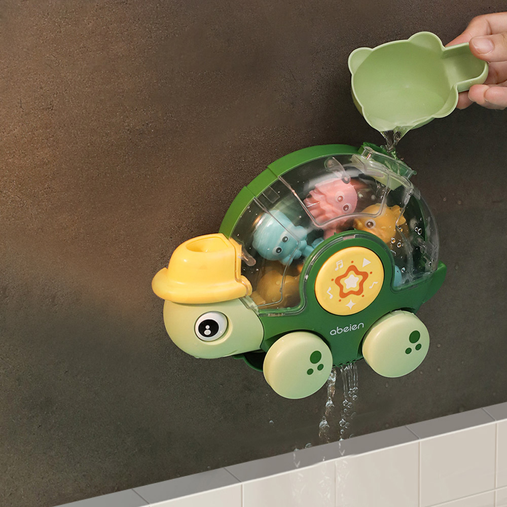 H&O Direct Kids Interactive Turtle Bath Tub Waterwheel Toy with Sound Image 5