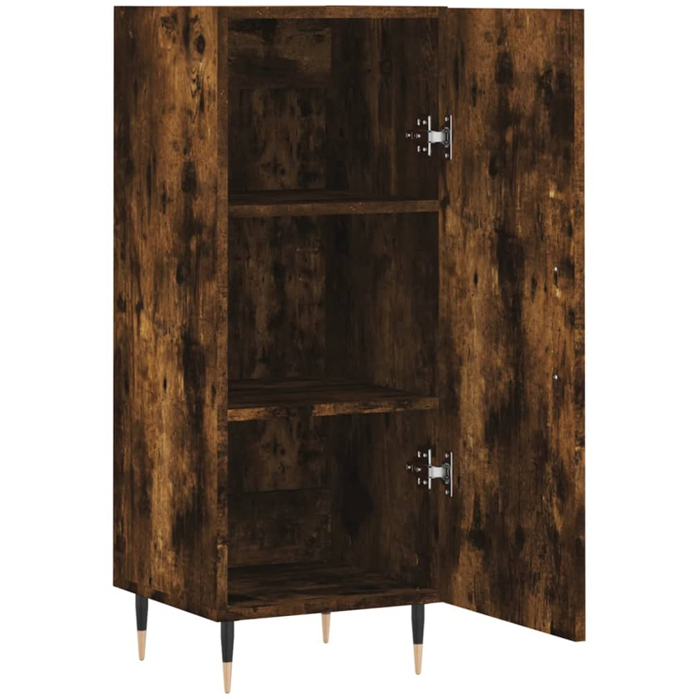 vidaXL Single Door Smoked Oak Sideboard Image 5