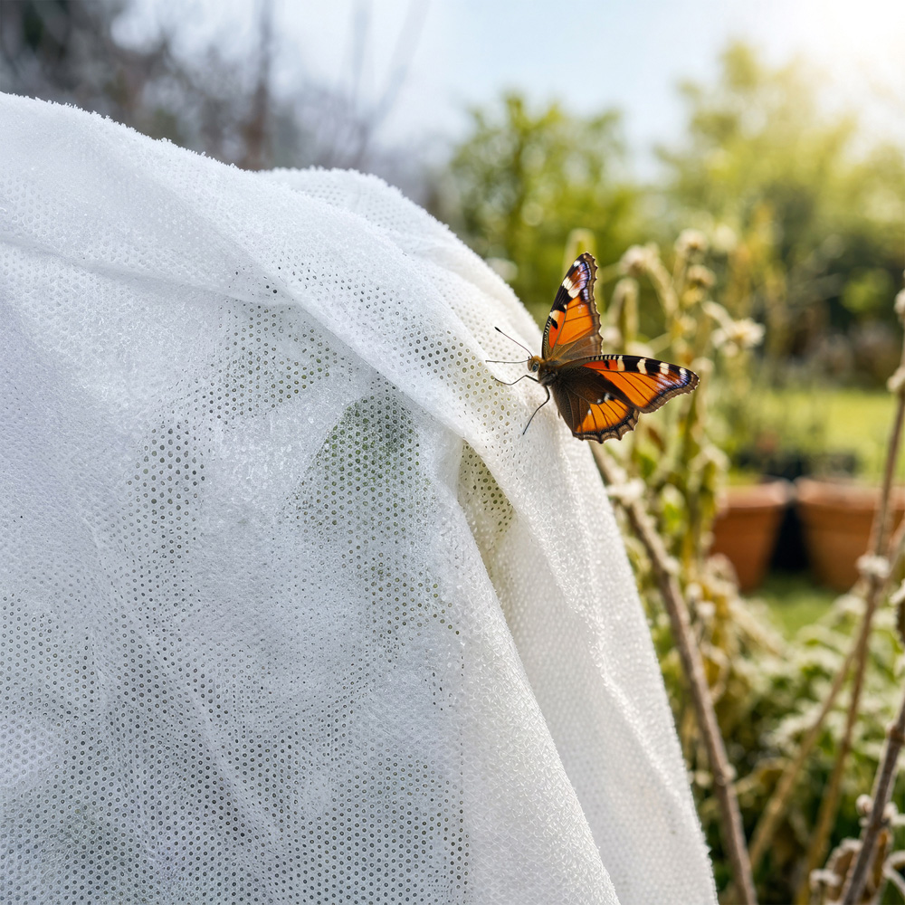 Harbour Housewares Plant Fleece Frost Protection Cover with Drawstring 80cm x 1.2m Image 4