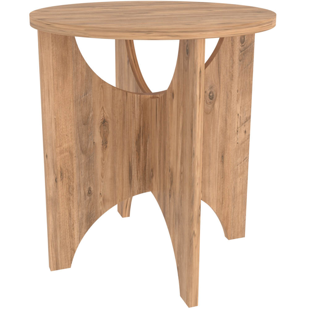 Decorotika Merit Atlantic Pine Round Side End Table Image 3