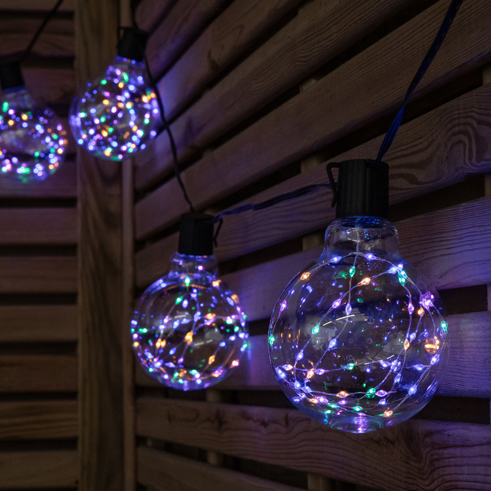 Samuel Alexander 20 Multicoloured LED Connectable Galaxy Festoon Firefly Christmas String Light 9.5m Image 5
