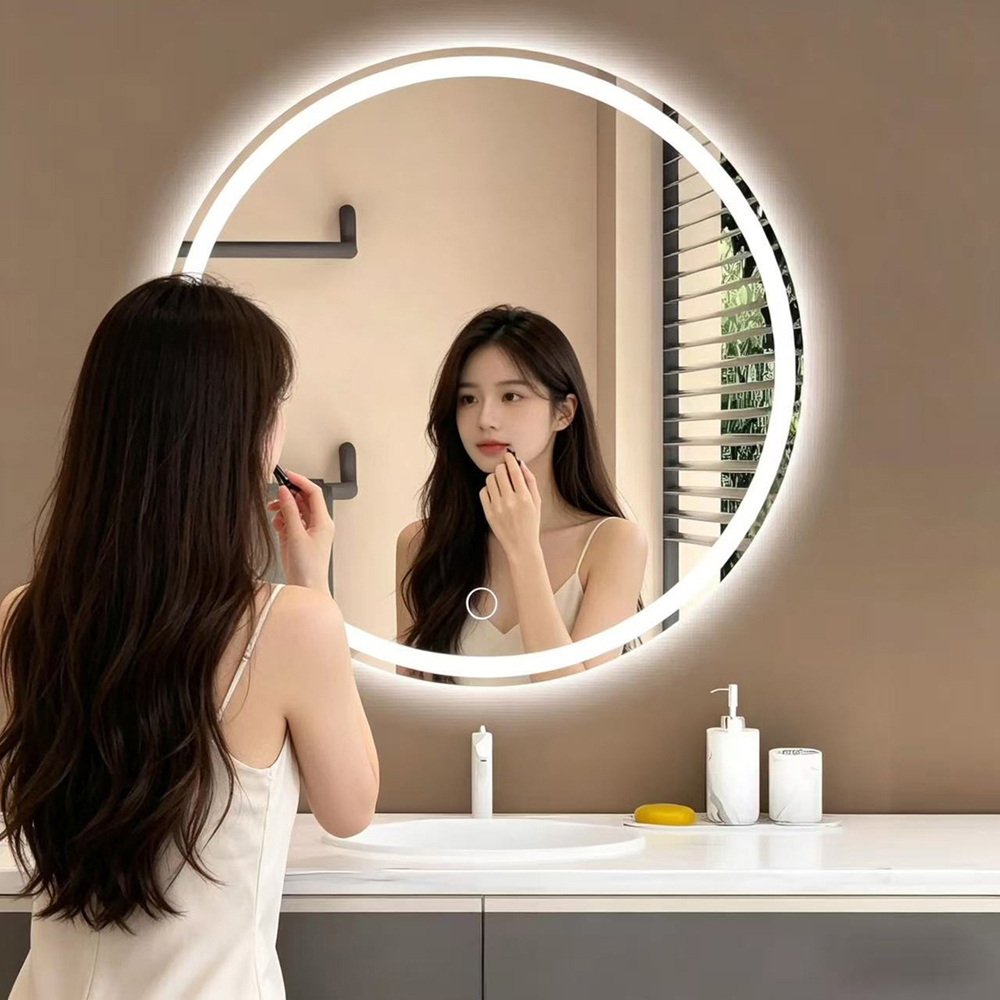 Gr8 Home LED Anti-Fog Touch Dimmable Round Wall Mounted Bathroom Mirror 60cm Image 7