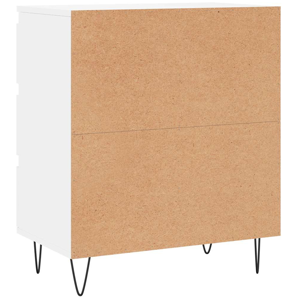 vidaXL 3 Drawer White Sideboard Image 8