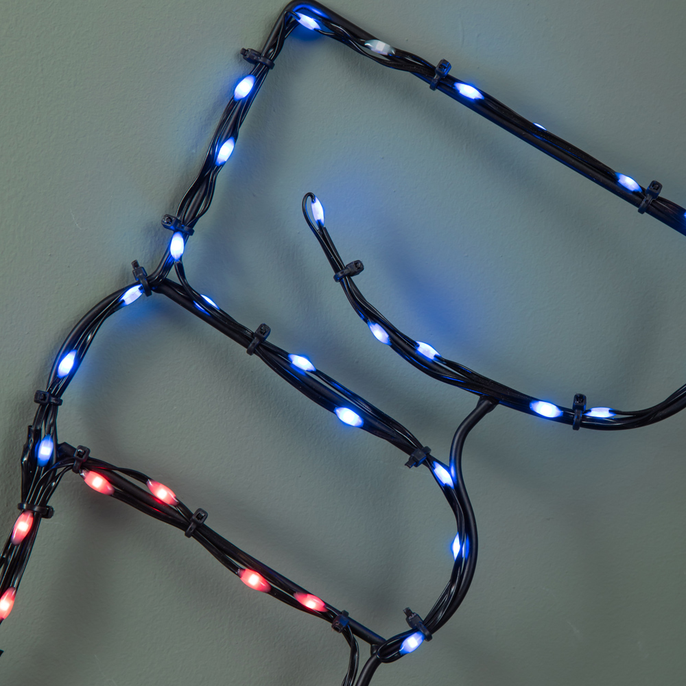 Samuel Alexander Multicolour LED FlexiBrights Light Up Santa Down Chimney Christmas Decoration Image 4