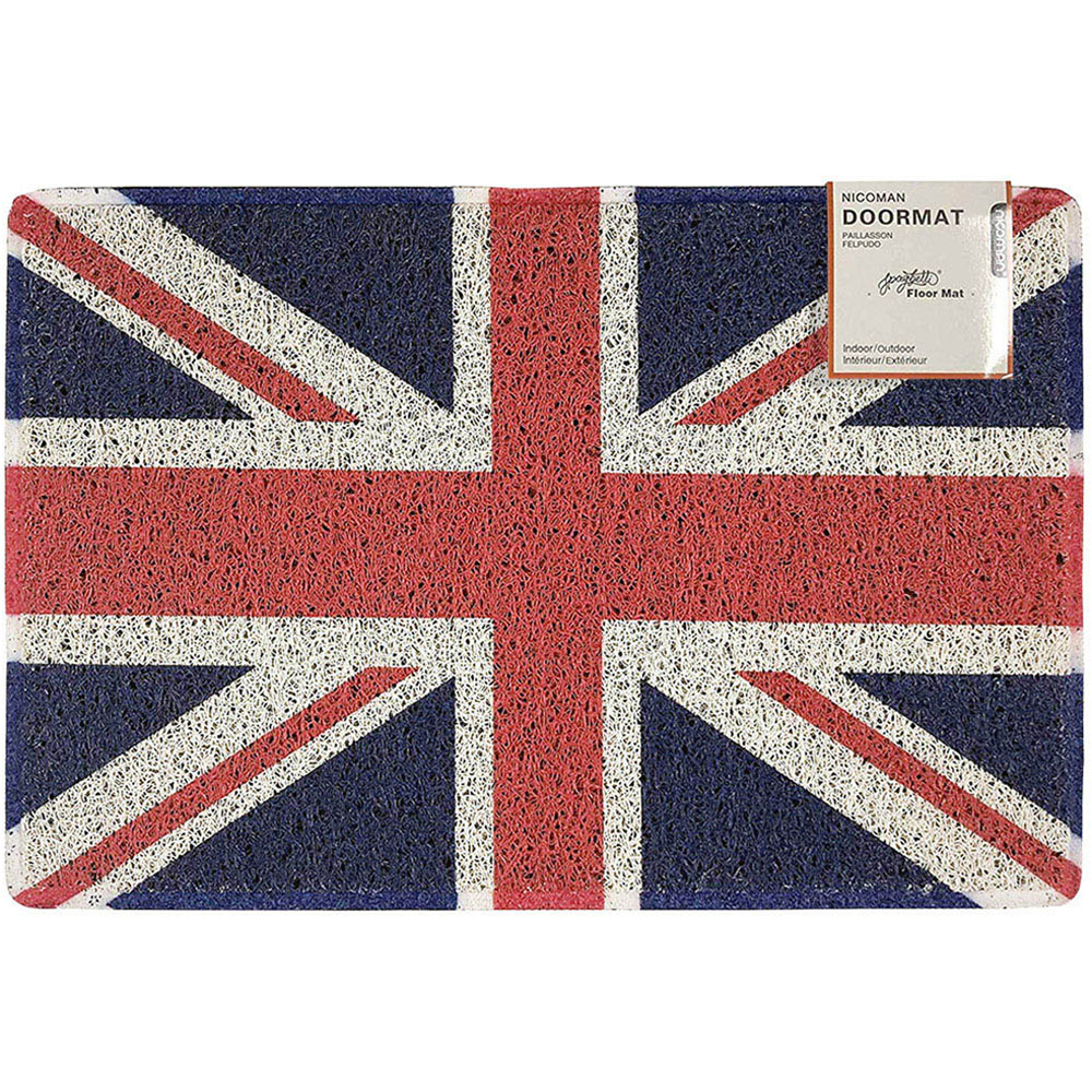 Oseasons Union Jack Printed Doormat with Rubber Back 60 x 40cm Image 1