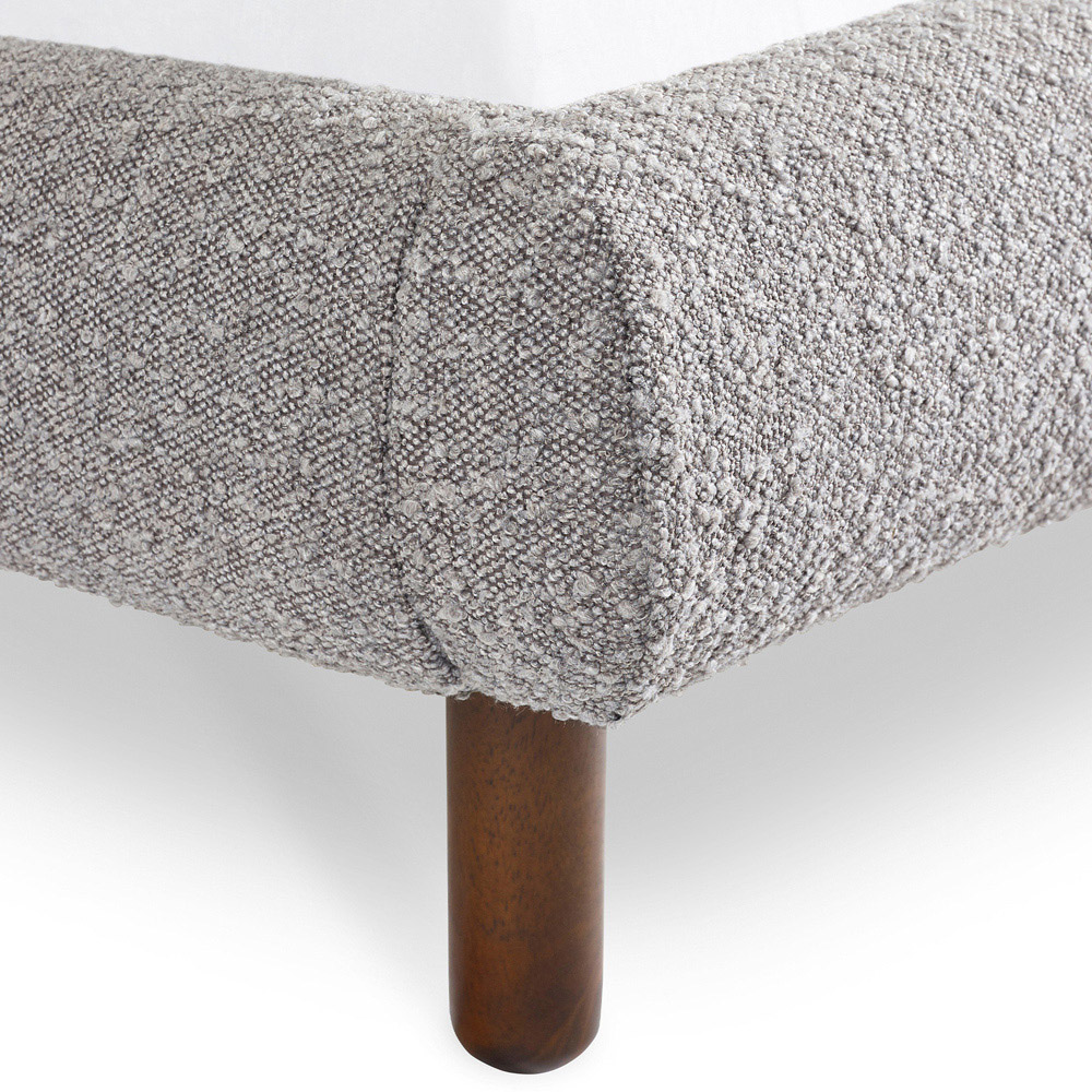 Julian Bowen Hannah Grey Boucle Double Bed Image 5