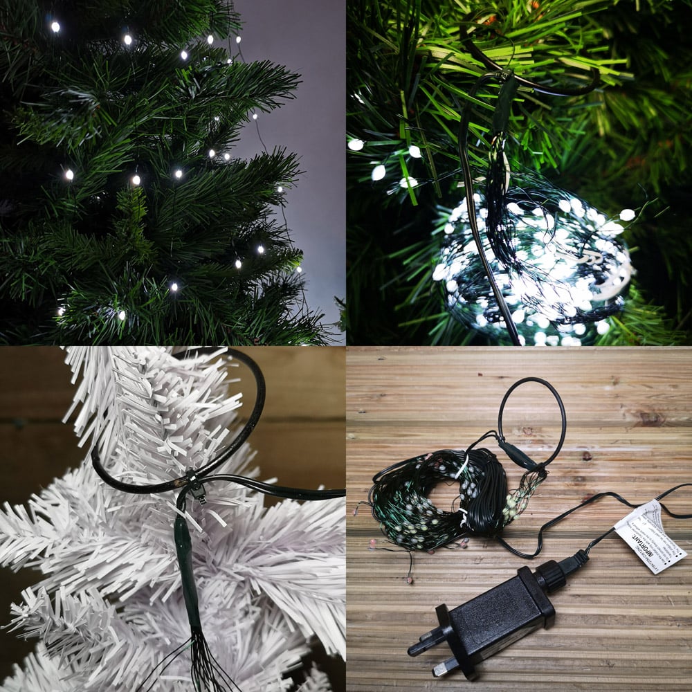 Samuel Alexander 200 Cool White LED Waterfall Christmas Tree Light Image 5