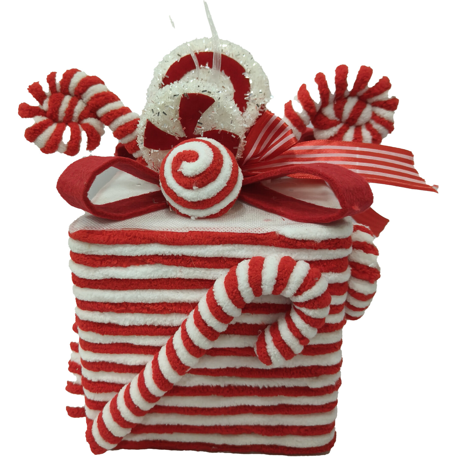 Candy Cane Present - Red & White Image