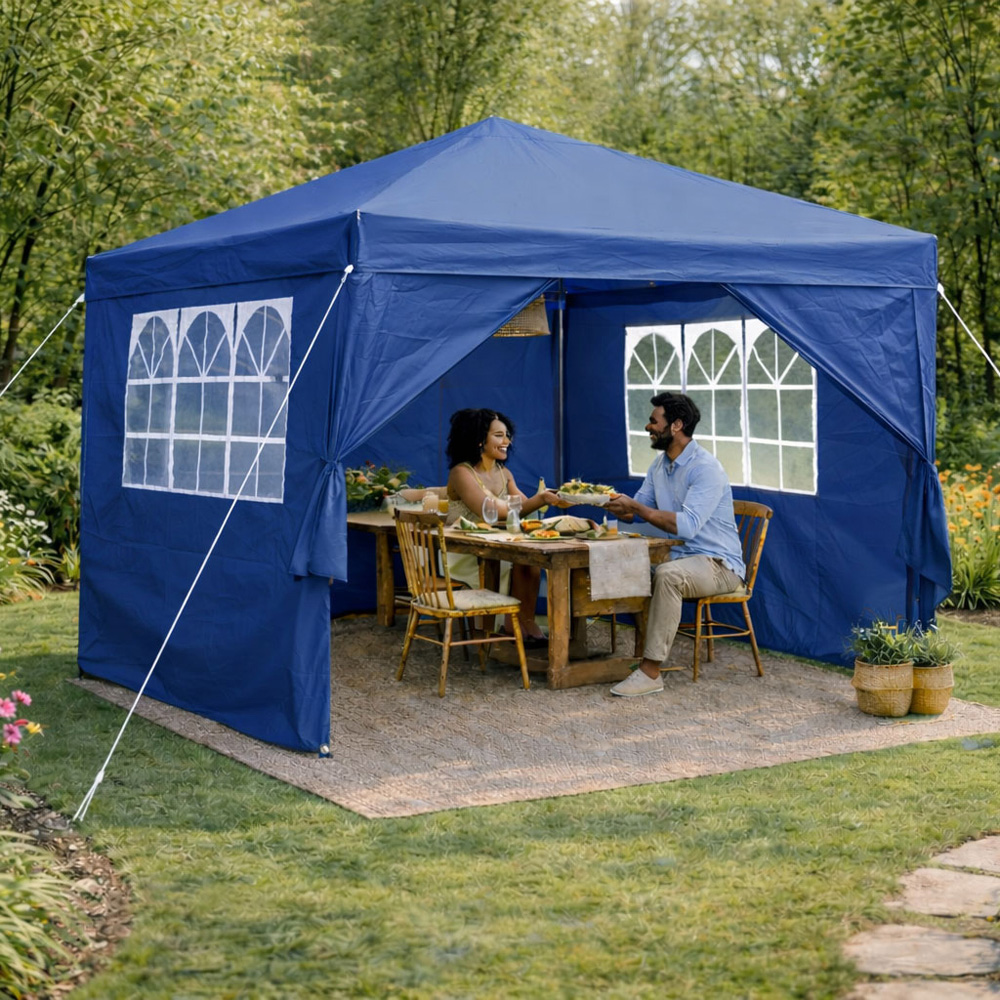 Neo Direct 3 x 3m Blue Marquee Gazebo Image 4