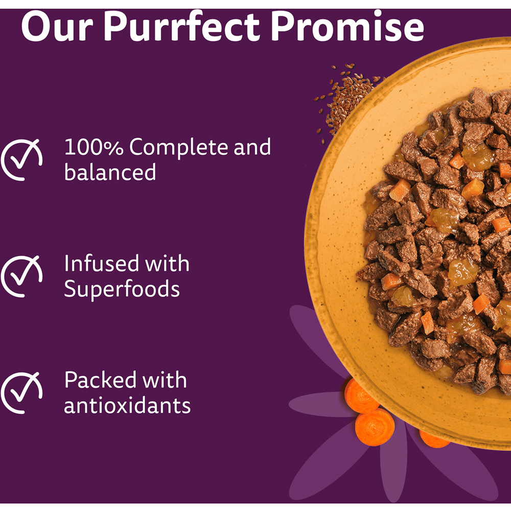 Pack of 6 Whiskas Superfoods in Jelly Cat Food Duck with Chicken Liver Image 8
