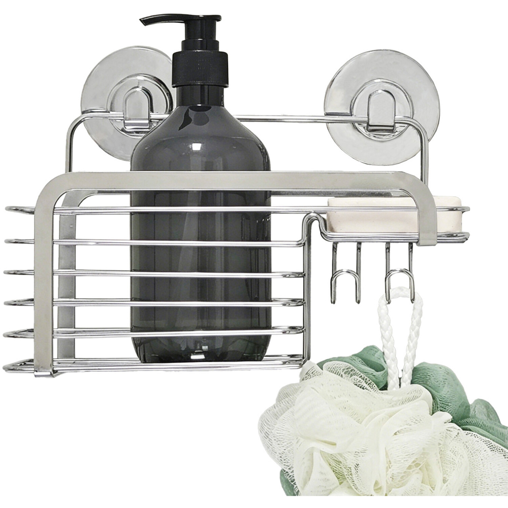 Harrow Shower Basket Silver Image 4