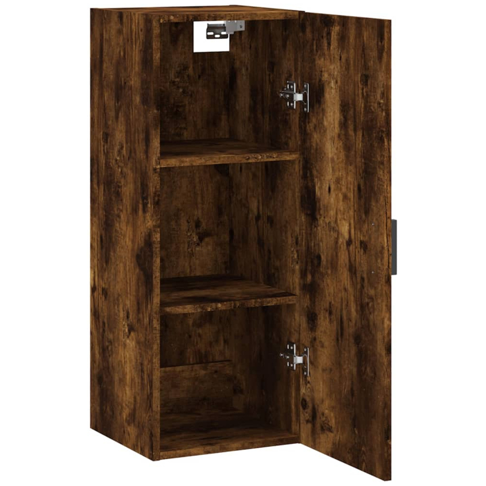 vidaXL 2 Door Brown Smoked Oak Wall Mounted Cabinet Image 4