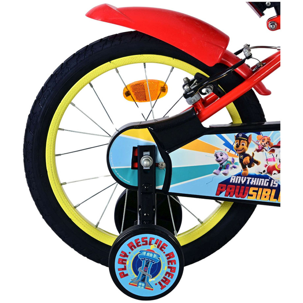 Volare Paw Patrol Kids Core 16 inch Multicolour Bike with Stabilisers Image 7