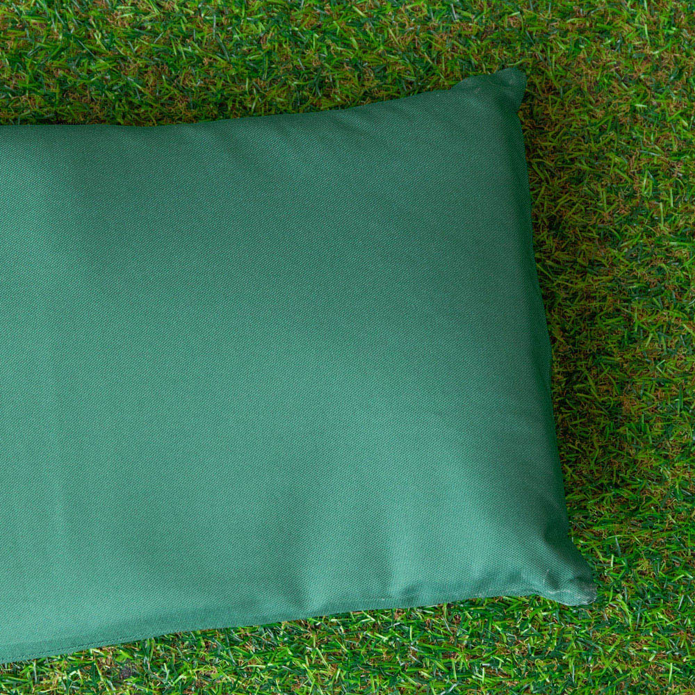 Samuel Alexander 2 Seater Green Wooden Garden Chair Cushion Base 99 x 20cm Image 6
