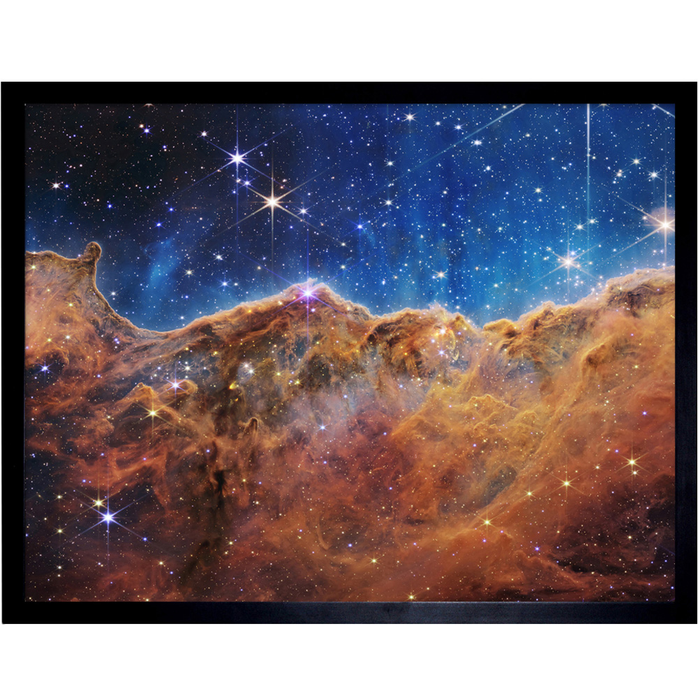 Artery8 NASA James Webb Space Telescope Cosmic Cliffs Image Framed Wall Art Print 30 x 41cm Image 1