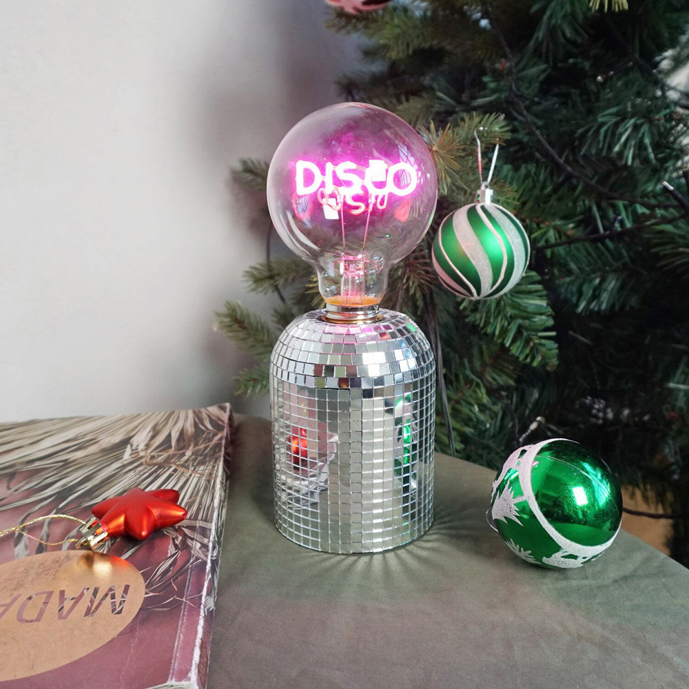 Disco Bulb Battery Operated Light	 - Silver Image 8