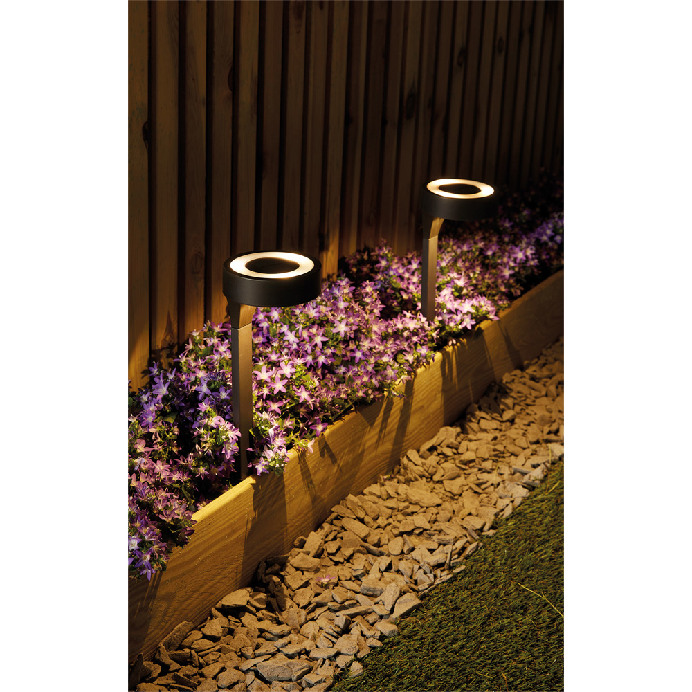 Luxform Orange LED Solar Up and Down Light 2 Pack Image 4