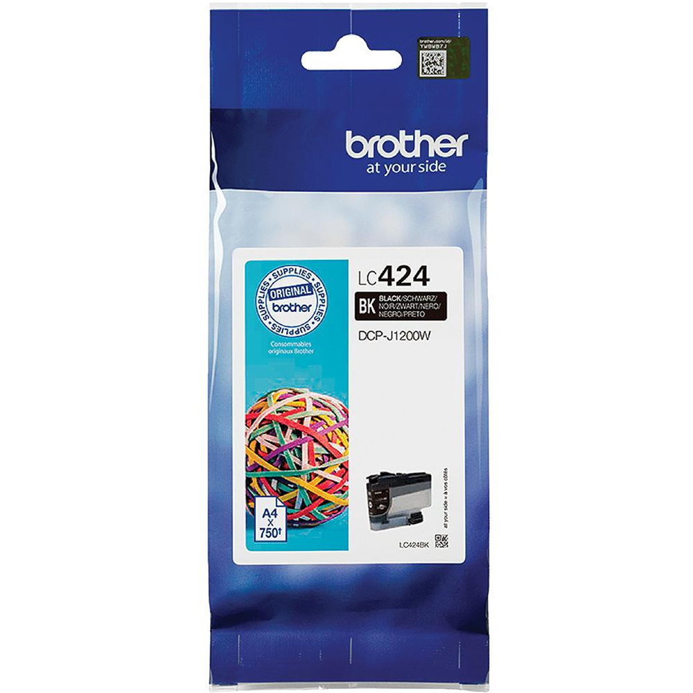 Brother LC424BK Black Inkjet Cartridge Image 1