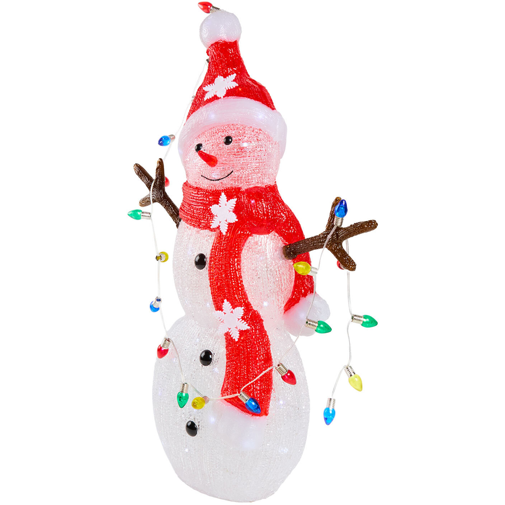 Acrylic Christmas Snowman Decoration Image 8