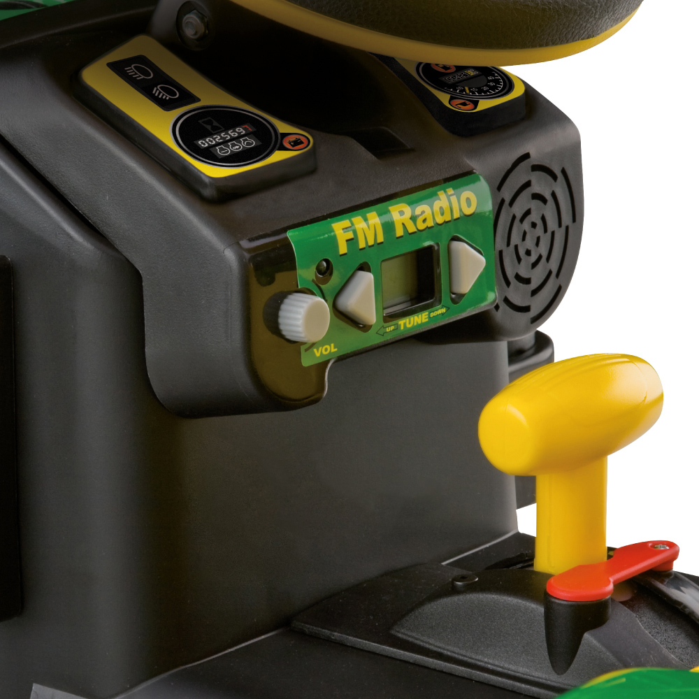 PEG John Deere Ground Loader Kids Electric Ride-On Tractor Green and Yellow 12V Image 7