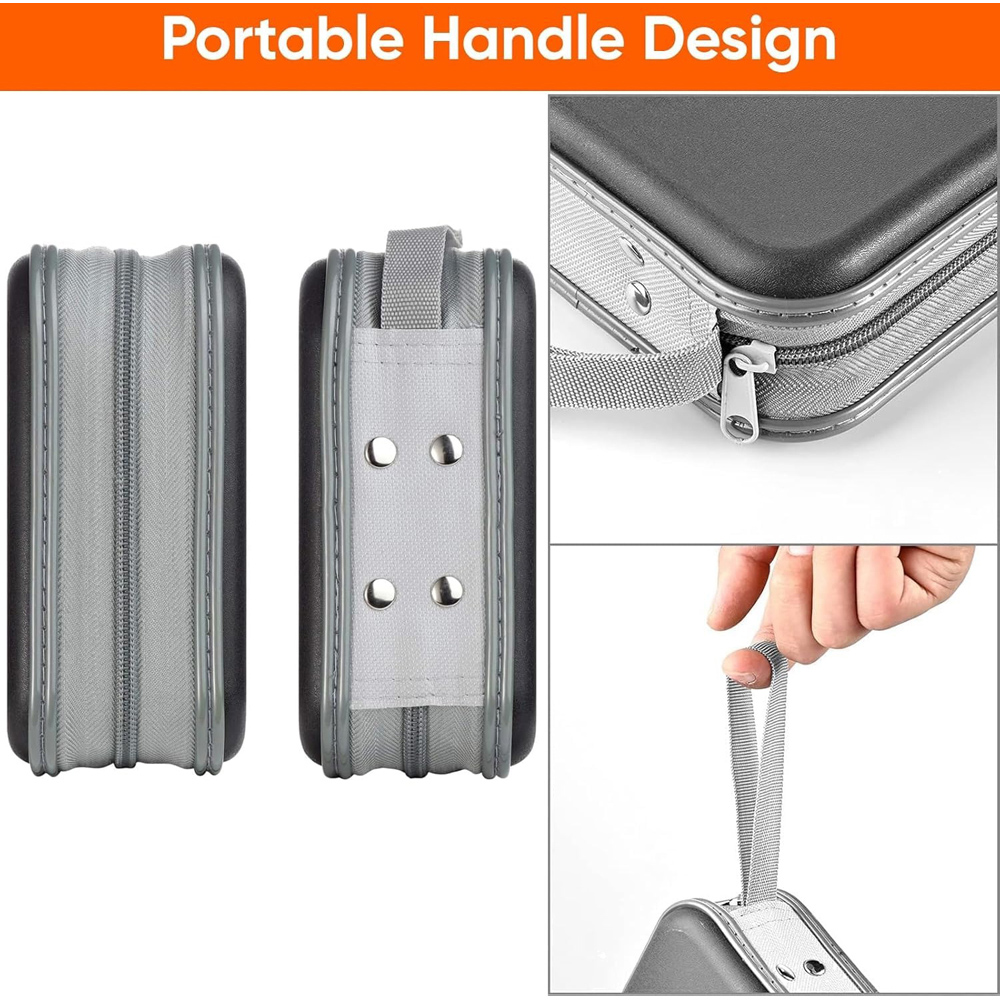 ATEK 40 Disc Black Portable Zipped CD and DVD Storage Case Image 3