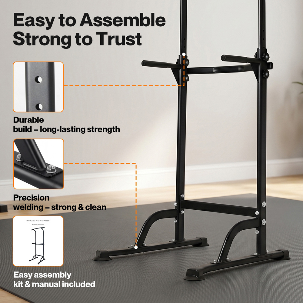 Traderight Centra Height Adjustable Pull Up Station 150kg Image 7